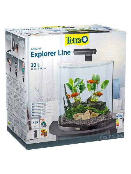 Tetra AquaArt Explorer Line Tropical 30л, Аквариум.