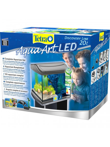 Tetra AquaArt LED Shrimp 20л, Аквариум для креветок.