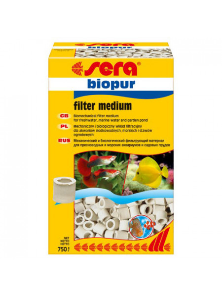 Sera Biopur 750 г - керамический наполнитель для фильтров
