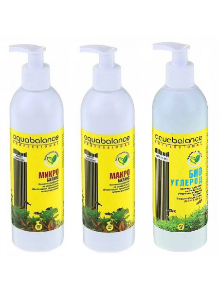 AQUABALANCE PROFESSIONAL набор Микро 250мл + Макро 250мл + Aльгицид 250мл