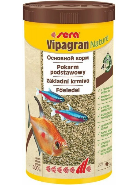 Sera Vipagran Корм для декоративных рыб, тонущие гранулы 1 л