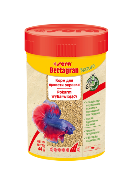 Sera Bettagran 100 мл (48 г) - гранулированный корм для рыб-петушков