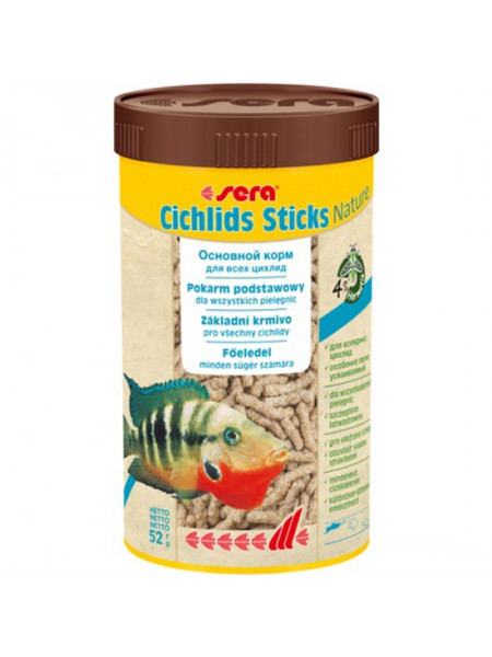 Sera CICHLIDs Sticks 250 мл 52 г Корм для цихлид в палочках