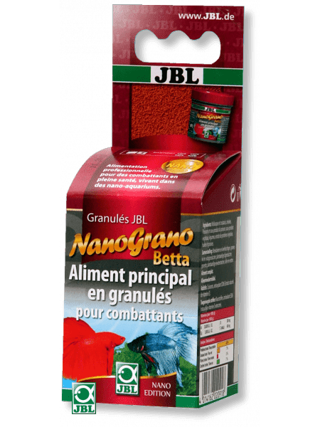 JBL NanoGrano Betta, 60 мл основной корм в форме гранул для бойцовых рыбок
