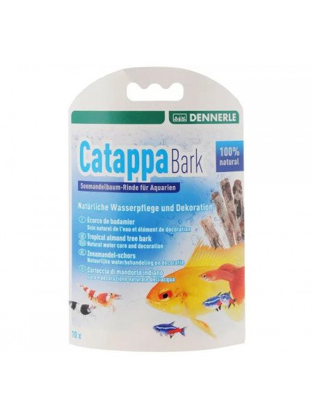 Dennerle "Nano Catappa Barks" Кора тропического миндального дерева, 8 шт