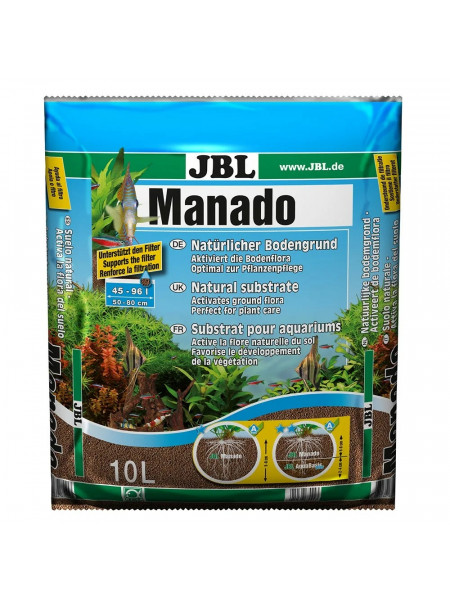 JBL Manado 10l - Питательный грунт, красно-коричневый (цвет латеритной почвы), 10 литра.