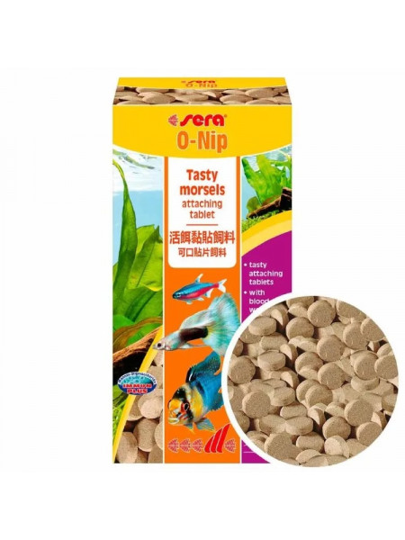 Sera O-NIP 24 таблетки 16гр, Корм для рыб универсальный.