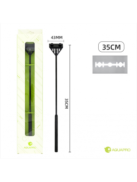 Скребок для очистки стекол Aquapro - 35см (черные)