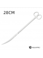 Ножницы aquapro изогнутые 28 см, серебро