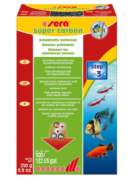 Активированный уголь Sera "Super Carbon", 250 г