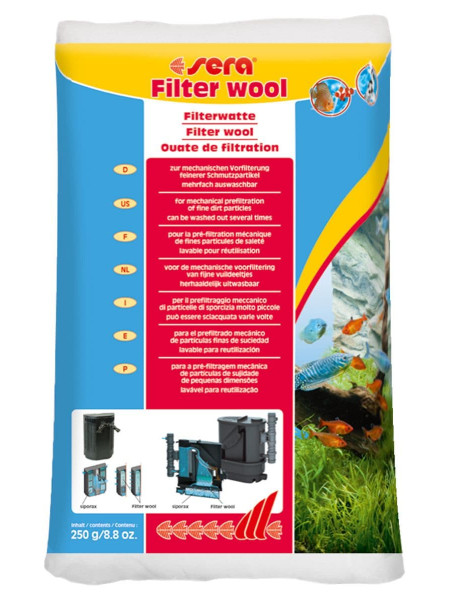 Фильтрующая вата Sera "Filter Wool", 100 г