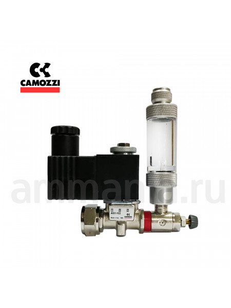 Сборка CAMOZZI CO2 с счетчиком пузырьков - кран MCO