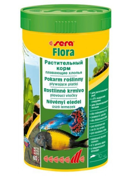 Sera "Flora", 250 мл Корм для рыб