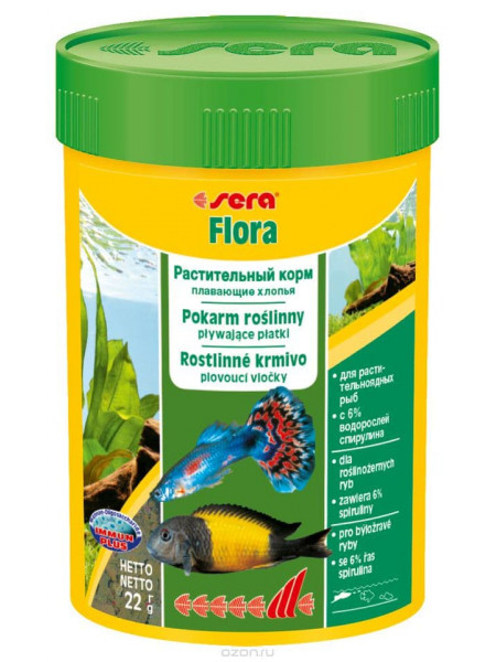 Sera "Flora", 100 мл Корм для рыб