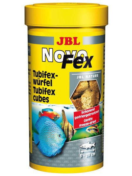 JBL NovoFex - Дополнительный корм из трубочника для аквариумных рыб и черепах, 250 мл (30 г)