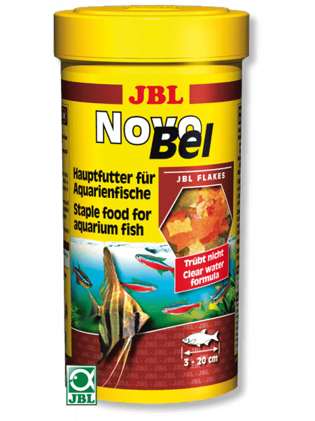 JBL NovoBel, 1000 мл (190 г) - Основной корм в форме хлопьев для всех аквариумных рыб