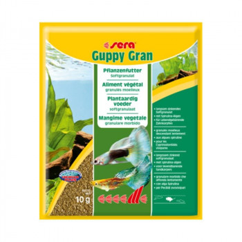 Sera Guppy gran 10 гр, корм для гуппи.