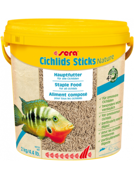 Sera Cichlids Sticks, 10 л (2 кг)