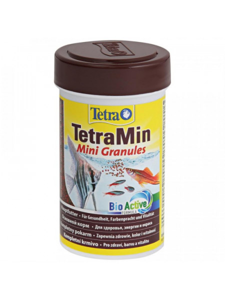 TetraMin Mini Granules 100мл - корм в маленьких гранулах для молоди рыб и рыб с маленьким ртом
