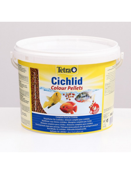 Tetra Cichlid Colour Pellets 10л гранулы корм для рыб