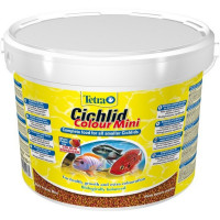 Tetra Cichlid Colour Mini Pellets 10л мини гранулы корм для рыб
