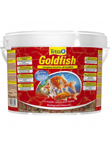 Tetra Goldfish Flakes 10л хлопья корм для рыб