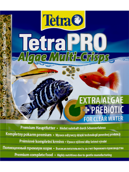 TetraPRO Algae Multi-Crisps 12гр, Корм для рыб