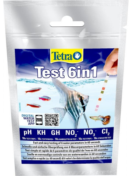 Tetratest 6 in 1 (10 полосок) - тест 6 в 1 - для быстрого измерения основных параметров