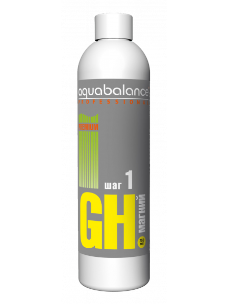 AQUABALANCE PROFESSIONAL PREMIUM  Удобрение для аквариумных растений  "GH-Магний, шаг 1" 250 мл 