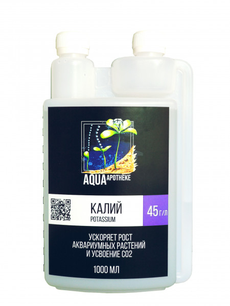 Aquaapotheke Калий 1000 мл - удобрение для аквариумных растений с калием