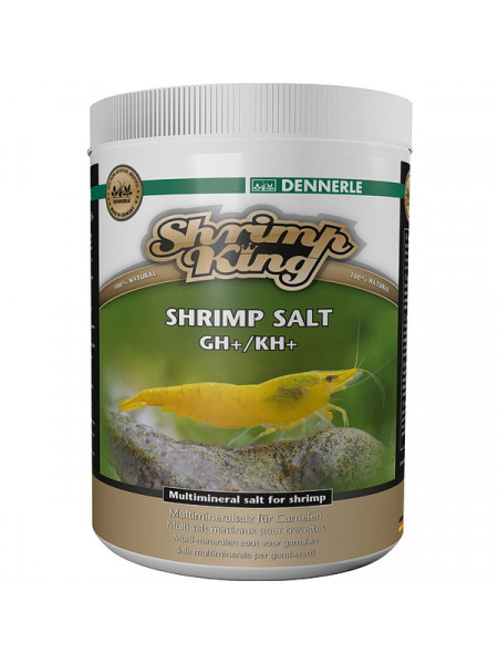Dennerle Shrimp King Shrimp Salt GH+/KH+ Добавка для повышения жесткости в аквариумах с пресноводными креветками, 1000г