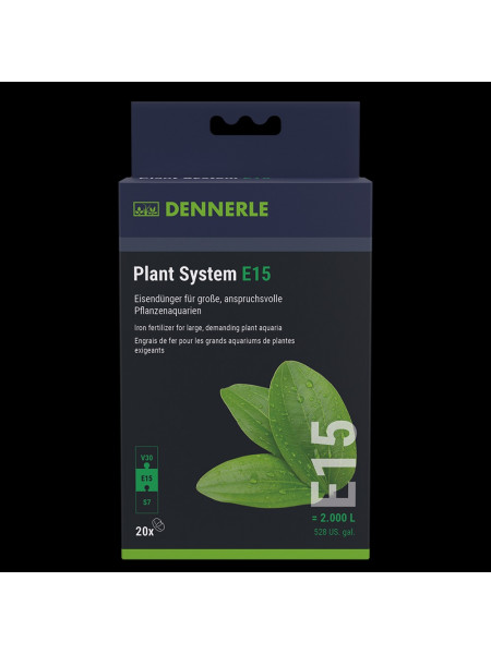 Dennerle Plant System E15 - Добавка железа профессиональная высококонцентрированная, 20 таблеток