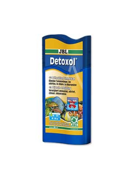 JBL Detoxol - Препарат для быстрой нейтрализации токсинов в аквариумной воде, 100 мл на 400 л