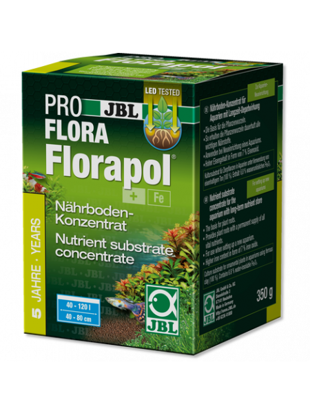 JBL Florapol - Грунтовое удобрение для растений в пресном аквариуме, 350 г, на 50-100 л
