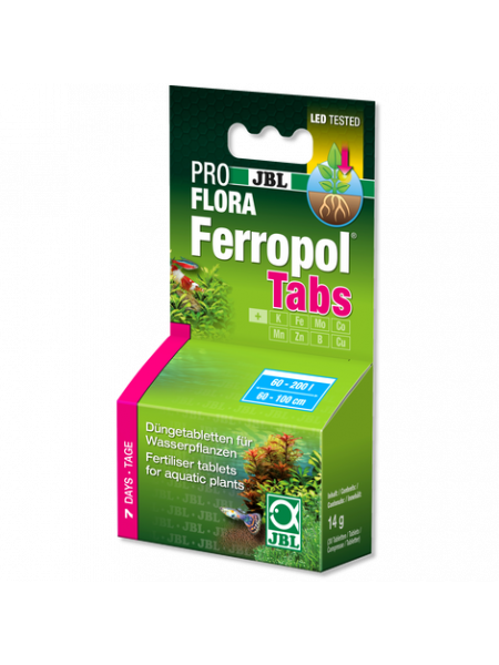 JBL PROFLORA Ferropol Tabs - Корневое удобрение для растений, 30 таблеток