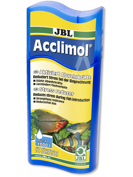 JBL Acclimol - Кондиционер для акклиматизации рыб в пресн аквариуме, 250 мл на 1000 л