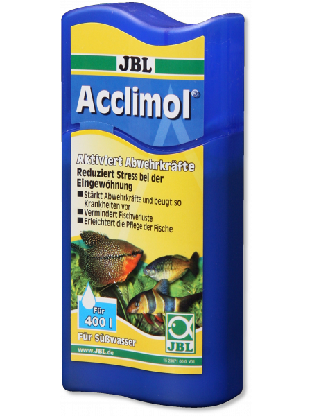 JBL Acclimol - Кондиционер для акклиматизации рыб в пресн аквариуме, 100 мл на 400 л