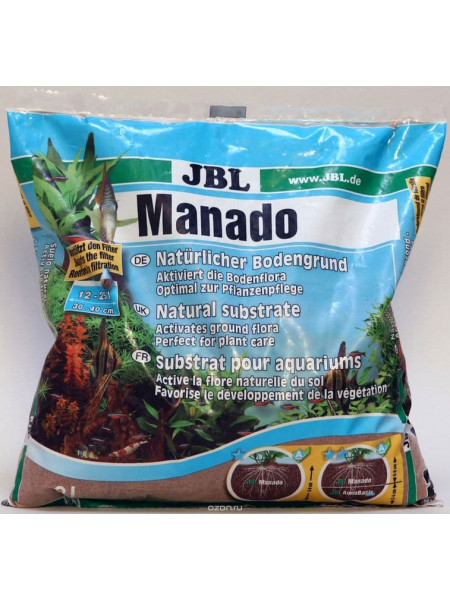 JBL Manado 3l - Питательный грунт, красно-коричневый (цвет латеритной почвы), 3 литра.