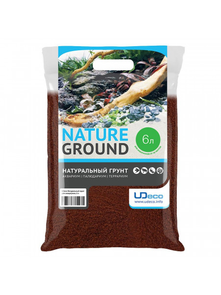UDeco Premium Lava S - Натуральный грунт для аквариумов и террариумов (Лавовая крошка), 1-3 мм, 6 л