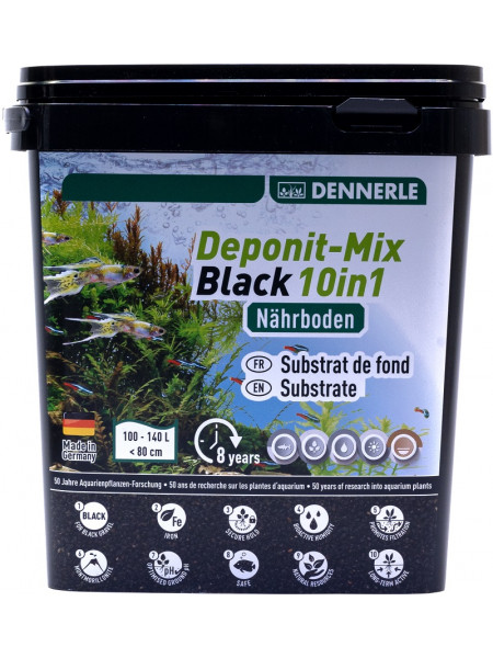 Dennerle Deponitmix Professional Black 10in1, 4,8кг Субстрат питательный