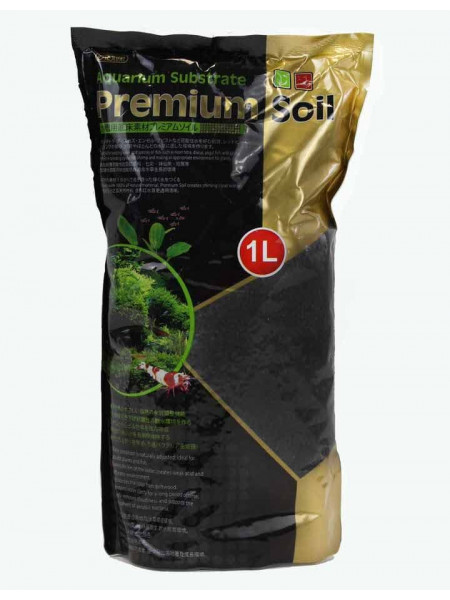 ISTA Substrate Premium Soil Субстрат для аквариумных растений и креветок премиум класса 1л, гранулы 3,5мм