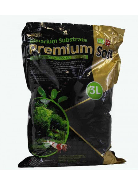 ISTA Substrate Premium Soil Субстрат для аквариумных растений и креветок премиум класса 3л, гранулы 3,5мм