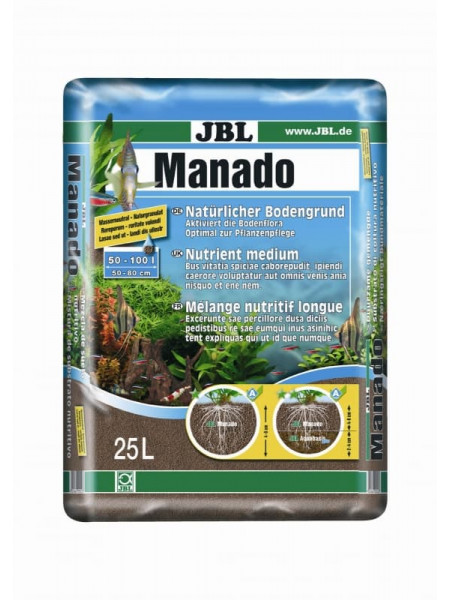 JBL Manado 25l - Питательный грунт, красно-коричневый (цвет латеритной почвы), 25 литра.