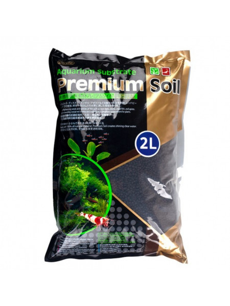 ISTA Substrate Premium Soil  Субстрат для аквариумных растений и креветок премиум класса 2л, гранулы 1-3мм
