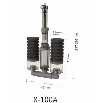 Фильтр аэрлифтный на присоске, Qanvee X-100A