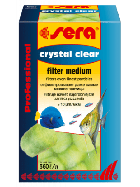 Sera crystal Clear Professional 12 шт, фильтрующий материал.