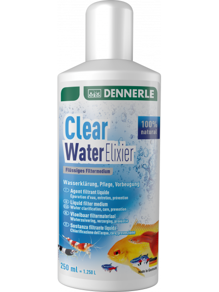 Dennerle Clear Water Elixier - препарат для очистки аквариумной воды, 250 мл на 1250 л