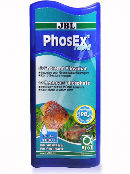 JBL PhosEx rapid - Препарат для удаления фосфатов из пресной воды, 250 мл, на 1000 л