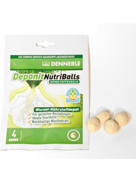 Dennerle Deponit NutriBalls, корневое удобрение в форме шариков, 4 шт.